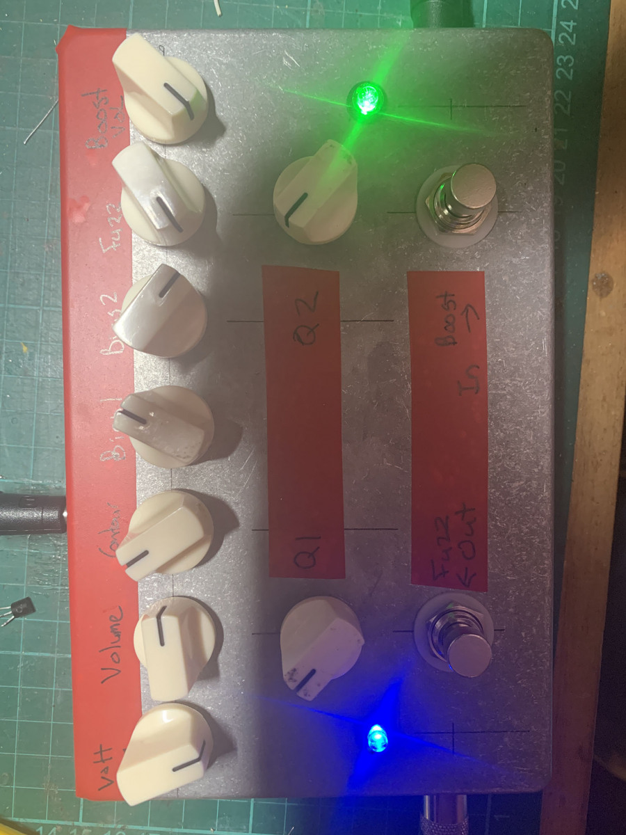 Guitar Effects - Vero - Point to Point - Tag Board Layouts: DALLAS:  Rangemaster, Tag Board Layout