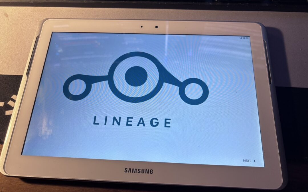 Putting LineageOS on a Galaxy Tab 2